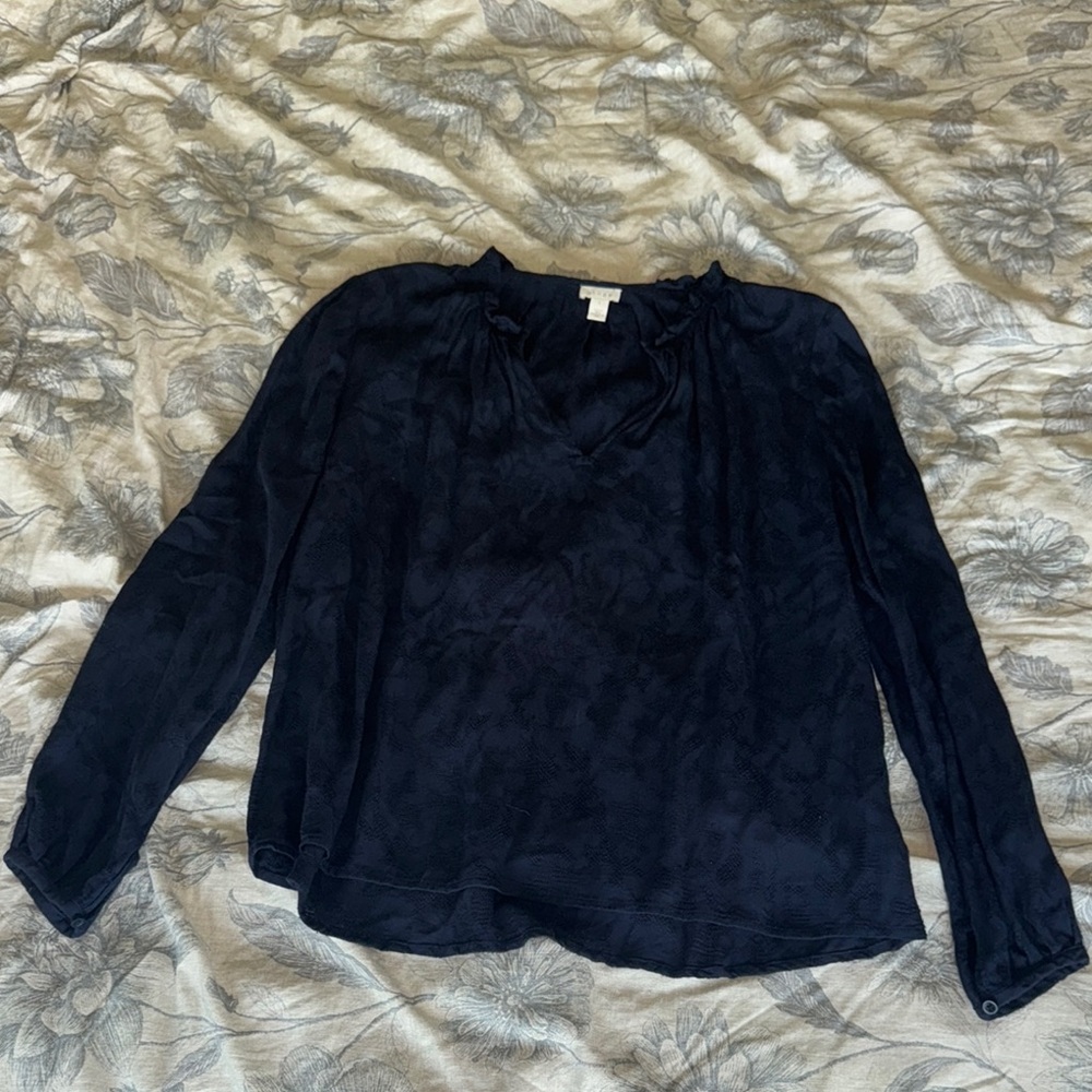 Hinge Navy Blue Blouse